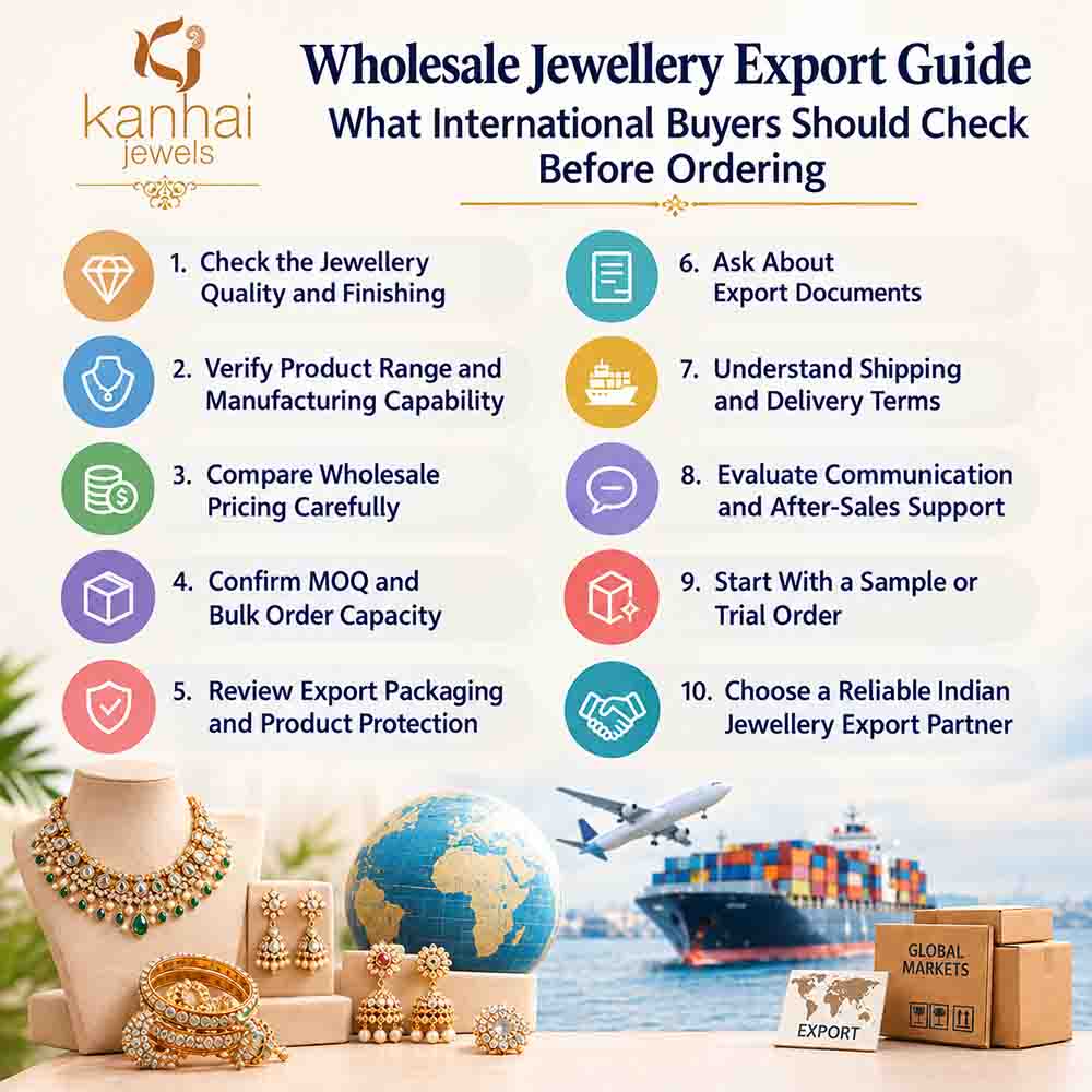Wholesale Jewellery Export Guide: What International Buyers Should Check Before Ordering