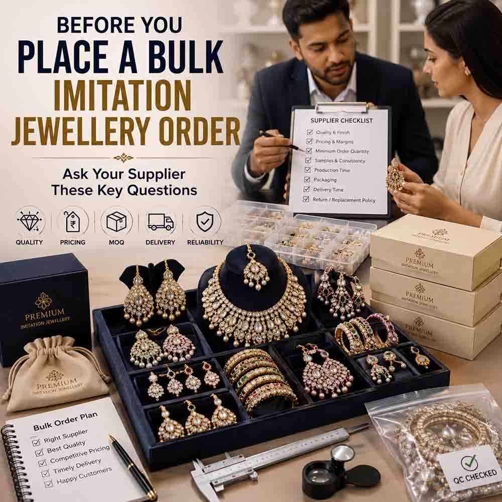 Before You Place a Bulk Imitation Jewellery Order, Ask Your Supplier This
