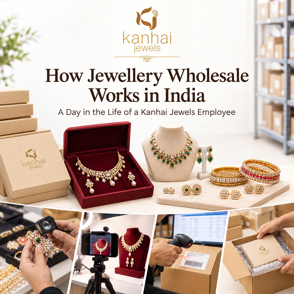 How Jewellery Wholesale Works in India: A Day in the Life of a Kanhai Jewels Employee