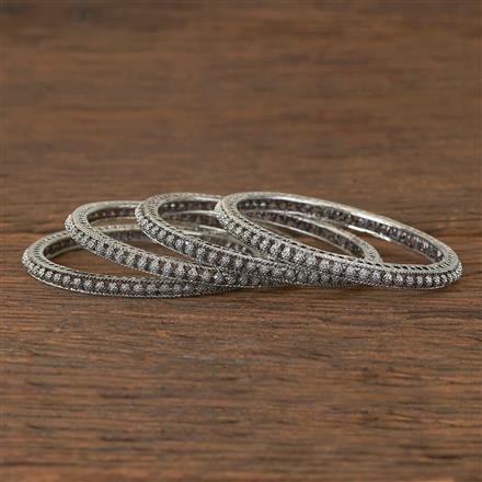 Classic Bangles With Oxidised Plating