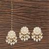 Indo Western Classic Earring Tikka With Gold Plating