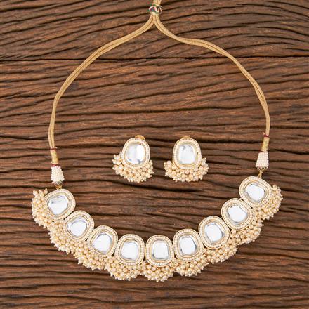 Indo Western Choker Necklace With Gold Plating