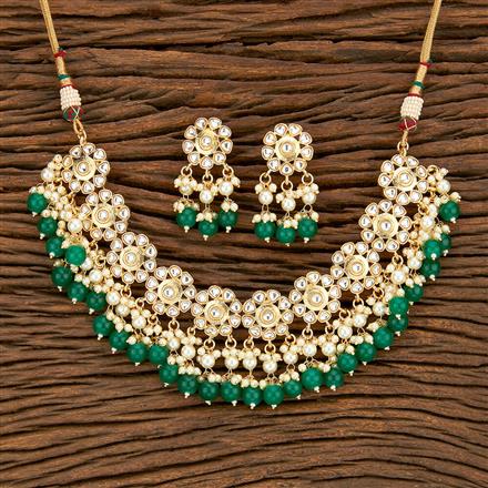 Indo Western Trendy Necklace With Gold Plating