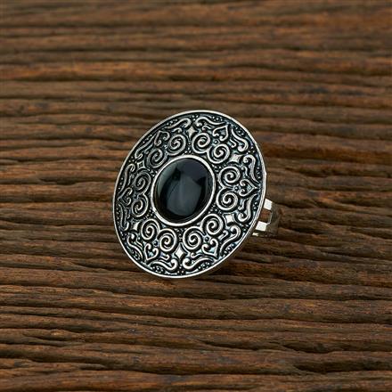 Classic Ring With Oxidised Plating