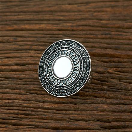 Classic Ring With Oxidised Plating