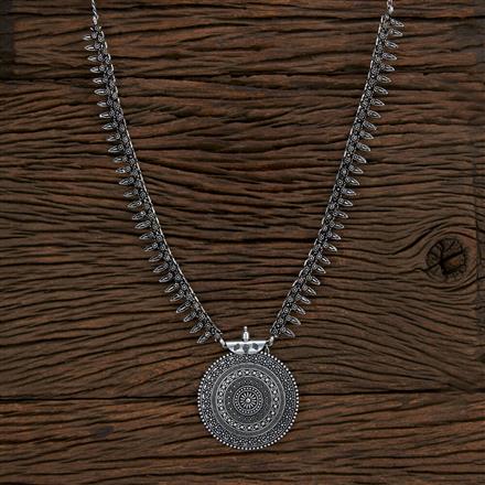 Long Necklace With Oxidised Plating