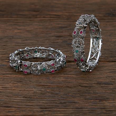 Classic Bangles With Oxidised Plating