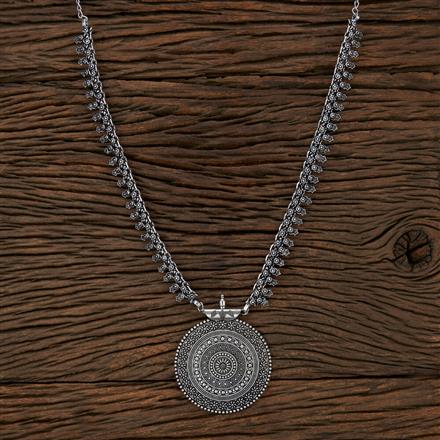 Long Necklace With Oxidised Plating