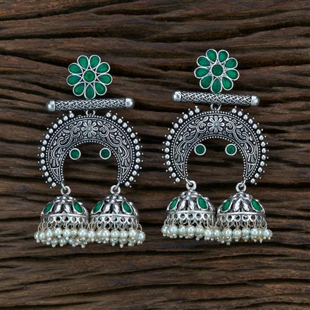 Trendy Earring With Oxidised Plating