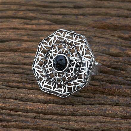 Classic Ring With Oxidised Plating