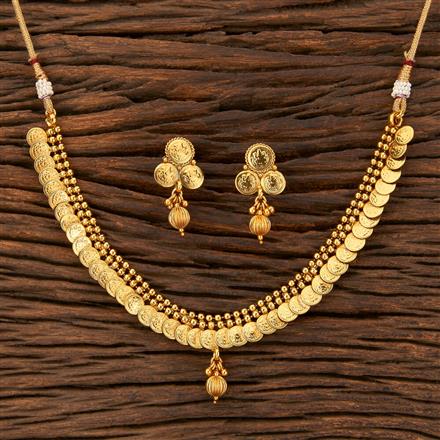 Antique Temple Necklace With Gold Plating