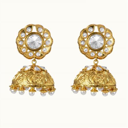Antique Jhumki with gold plating