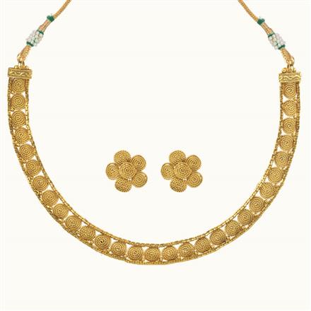 Antique Delicate Necklace with gold plating