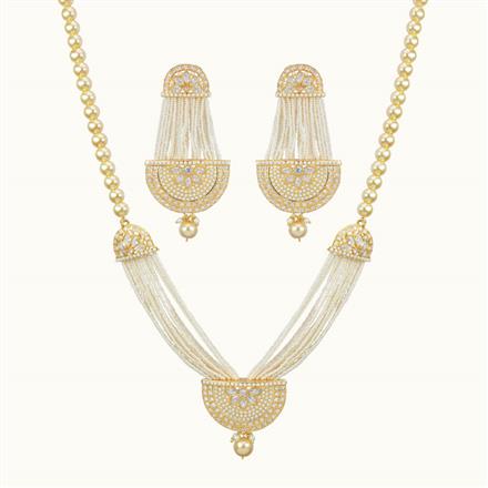Antique Mala Pendant Set with gold plating