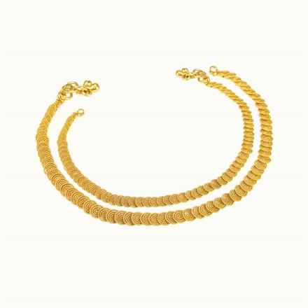 Antique Delicate Payal with gold plating