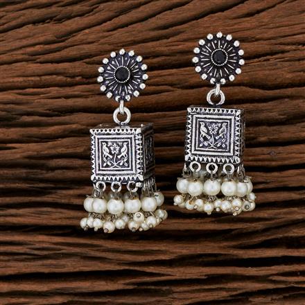 Jhumkis With Oxidised Plating