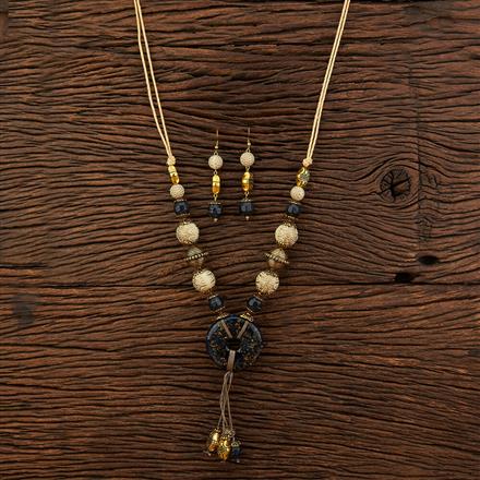 Indo Western Mala Necklace With Mehndi Plating