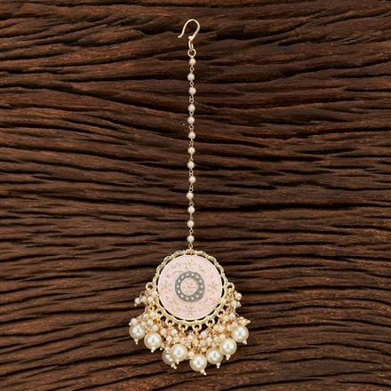 Indo Western Meenakari Tikka With Gold Plating