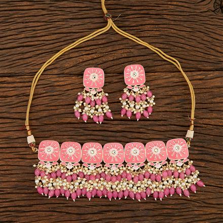 Indo Western Meenakari Necklace With Gold Plating