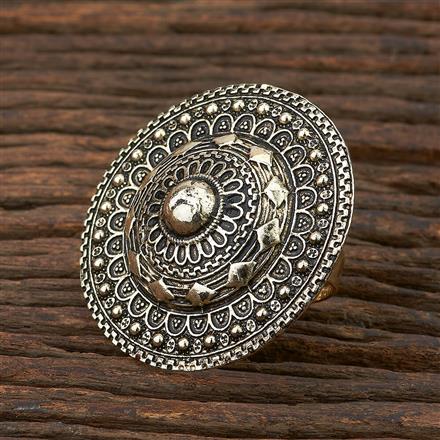 Indo Western Classic Ring With Gold Plating