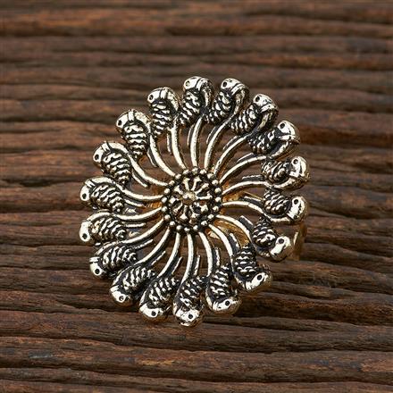 Indo Western Classic Ring With Gold Plating