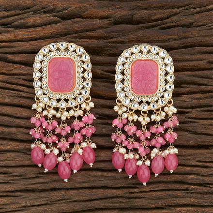 Indo Western Stone Earring With Gold Plating