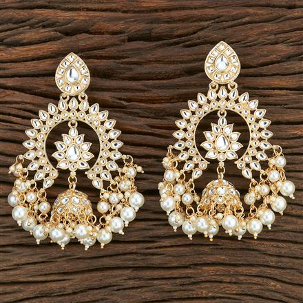 Indo Western Chand Earring With Gold Plating