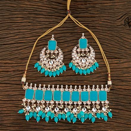 Indo Western Choker With Rose Gold Plating