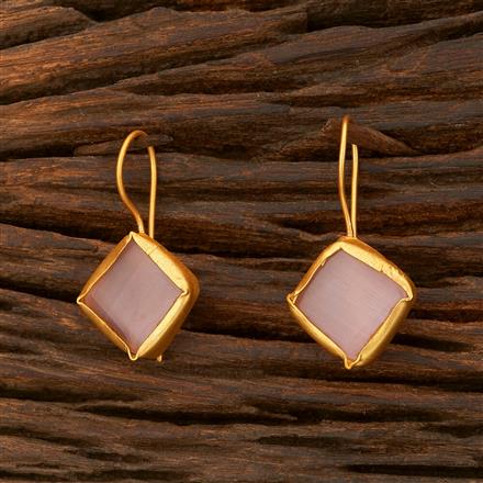 Indo Western Hoops With Matte Gold Plating