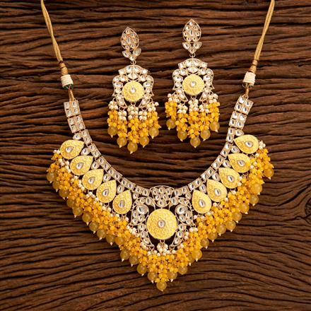 Indo Western Meenakari Necklace With Gold Plating