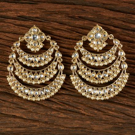 Indo Western Chand Earring With Gold Plating