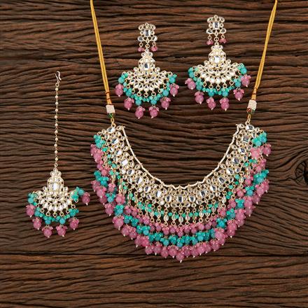 Indo Western Classic Necklace With Gold Plating