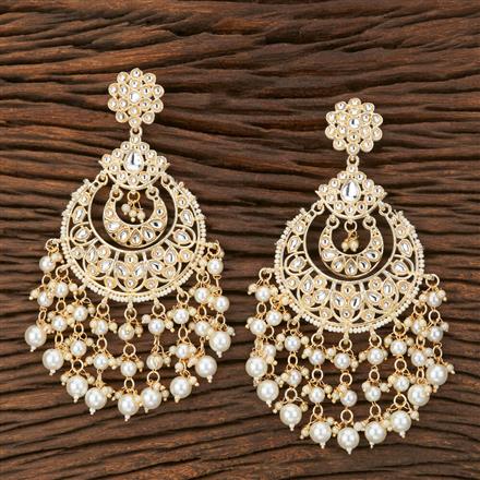 Indo Western Chand Earring With Gold Plating