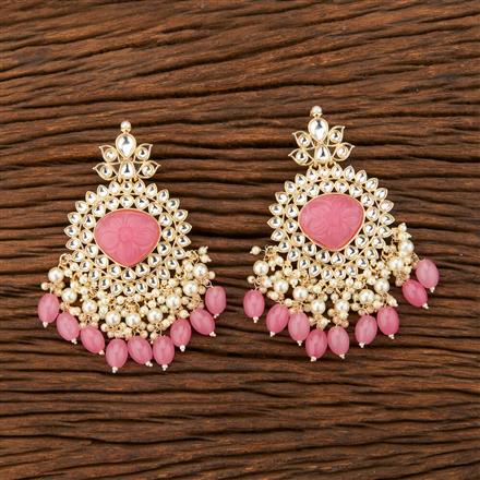 Indo Western Stone Earring With Gold Plating