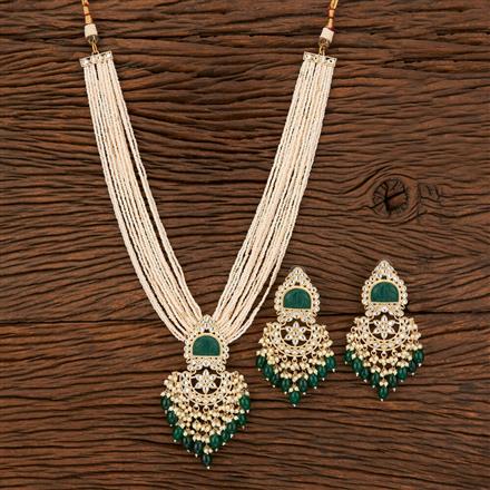 Indo Western Long Necklace With Gold Plating