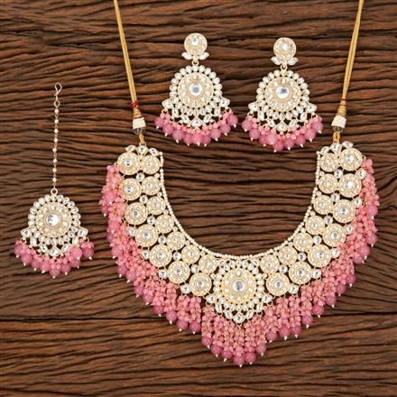 Indo Western Choker Necklace With Gold Plating