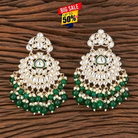 Indo Western Meenakari Earring With Gold Plating