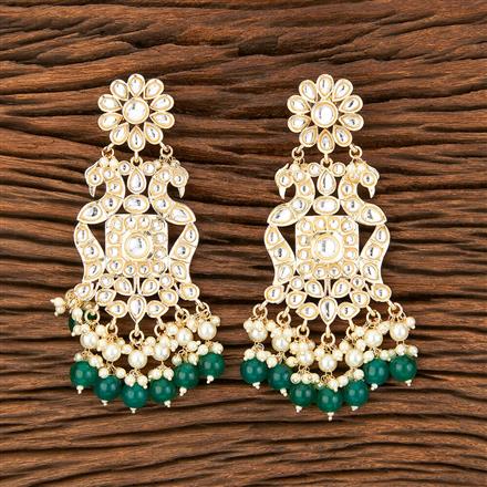 Indo Western Peacock Earring With Gold Plating