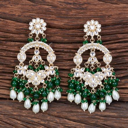 Indo Western Beads Earring With Gold Plating