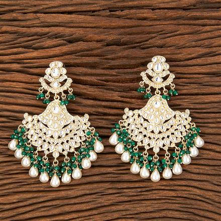 Indo Western Chand Earring With Gold Plating