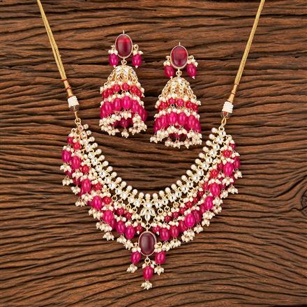 Buy Indo Western Beads Necklace With Gold Plating 109187 Kanhai