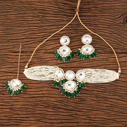 Indo Western Long Necklace With Gold Plating