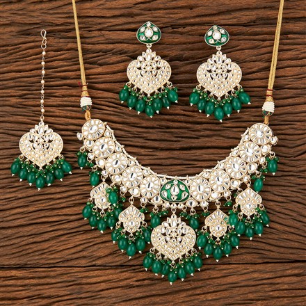 Indo Western Meenakari Necklace With Gold Plating