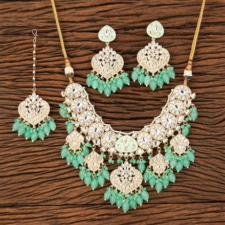 Indo Western Meenakari Necklace With Gold Plating