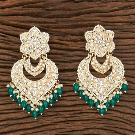 Indo Western Chand Earring With Gold Plating