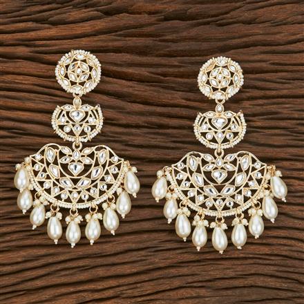 Indo Western Chand Earring With Gold Plating