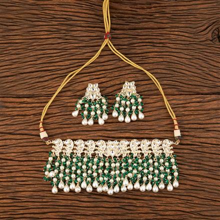 Indo Western Choker Necklace With Gold Plating