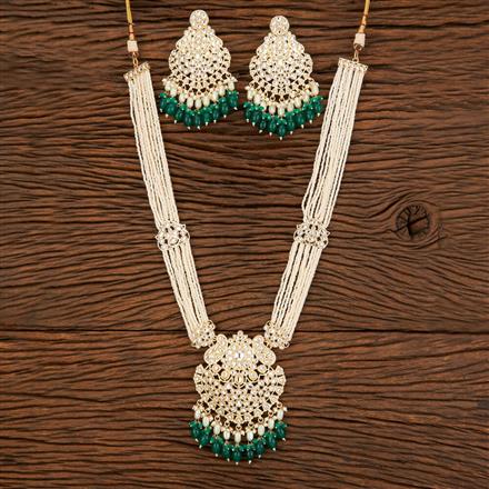 Indo Western Beads Necklace With Gold Plating
