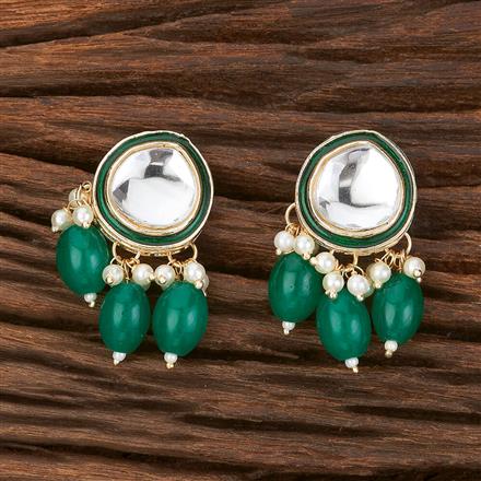 Indo Western Meenakari Earring With Gold Plating