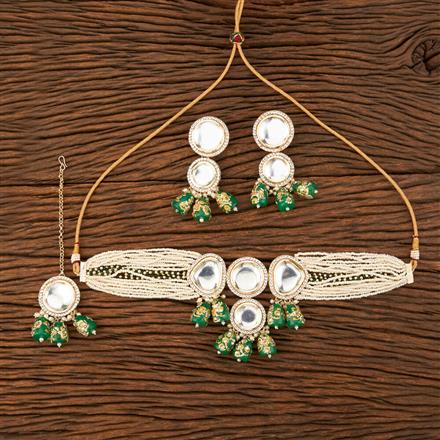 Indo Western Choker Necklace With Gold Plating